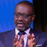 Tidjane Thiam, ancien directeur de Credit Suisse, ne pourra pas participer à la présidentielle en Côte d'Ivoire (archives). KEYSTONE/AP/MARK LENNIHAN